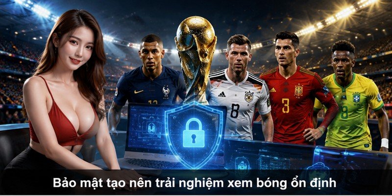 Bảo mật tạo nên trải nghiệm xem bóng ổn định