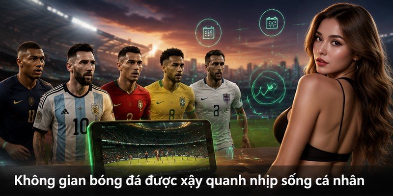 Không gian bóng đá được xây quanh nhịp sống cá nhân