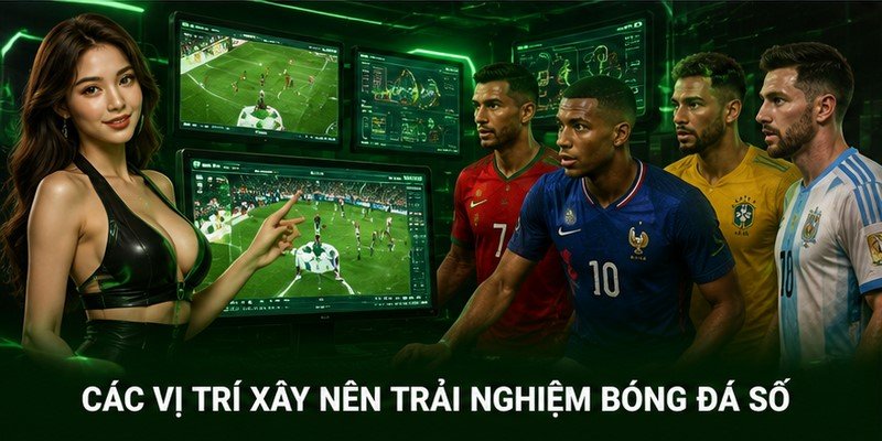 Các vị trí xây nên trải nghiệm bóng đá số