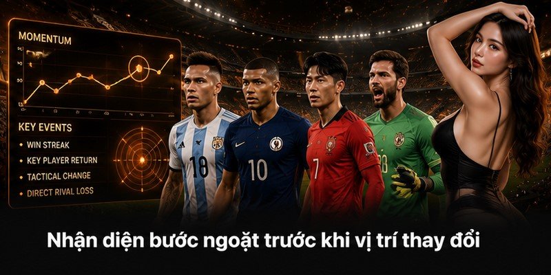 Nhận diện bước ngoặt trước khi vị trí thay đổi