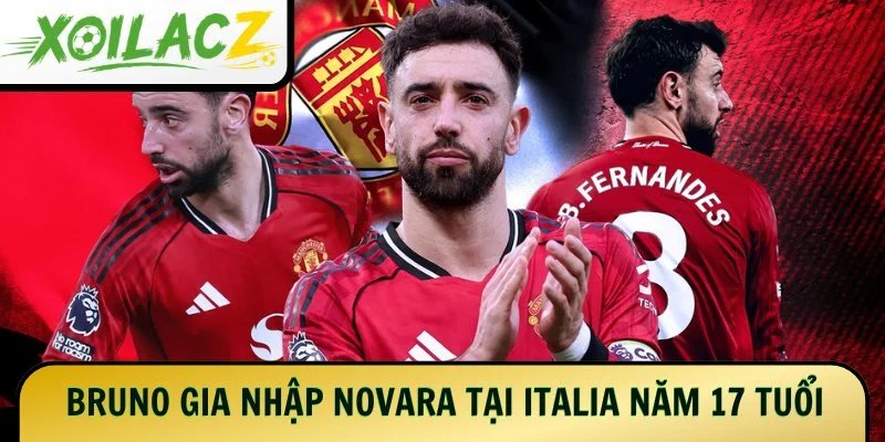 Bruno gia nhập Novara tại Italia năm 17 tuổi
