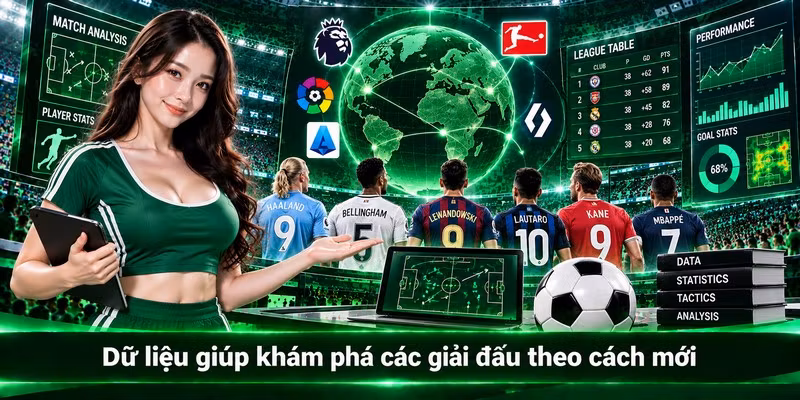 Dữ liệu giúp khám phá các giải đấu theo cách mới